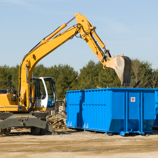 is there a minimum or maximum amount of waste i can put in a residential dumpster in Maysville WV